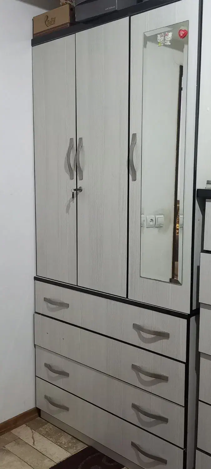 کمد لباس همراه با دراور|جاکفشی، کمد، دراور|پاکدشت, پاکدشت (مامازند)|دیوار