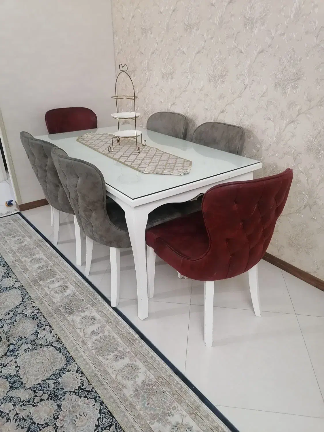 مبل جستر 8نفر کاملا سالم وتمیز وناهار خوری 6نفره|مبلمان خانگی و میز عسلی|اندیشه, اندیشه فاز ۱|دیوار