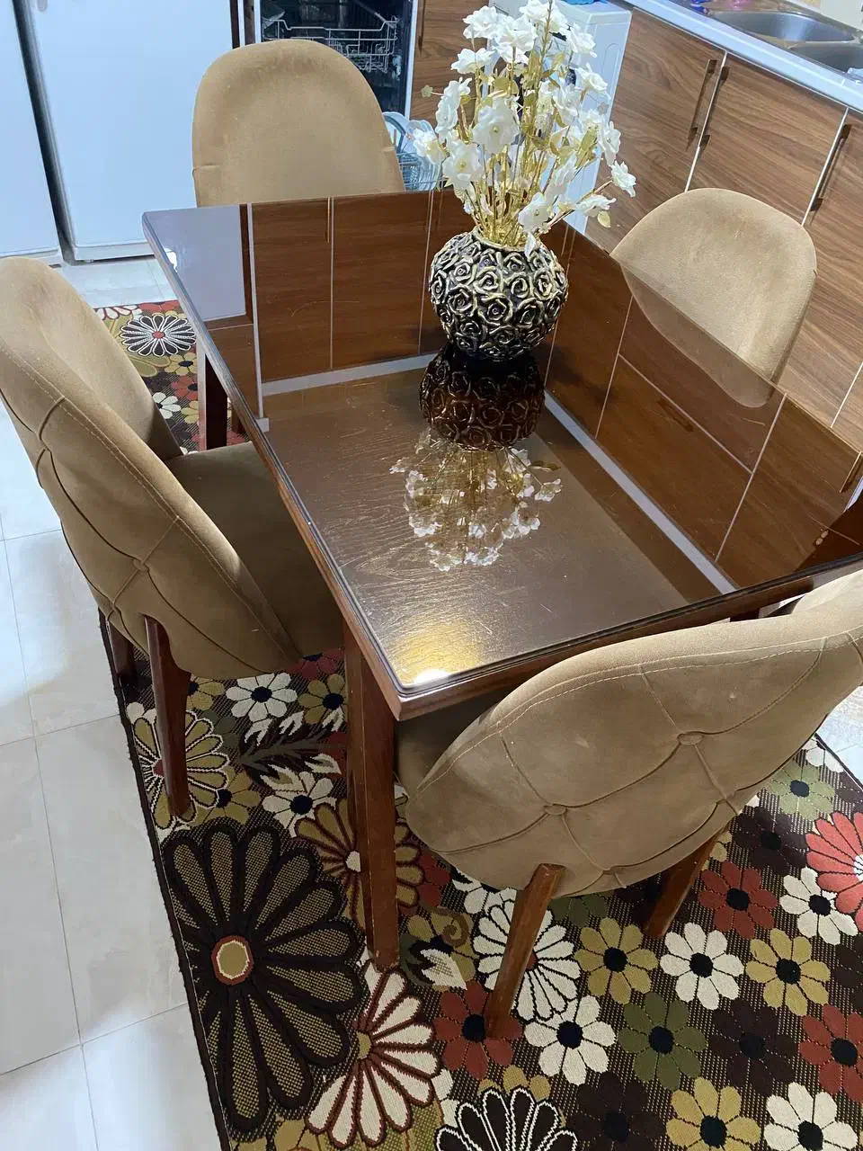 میز ناهارخوری چهار نفره|میز و صندلی غذاخوری|کرمانشاه, |دیوار
