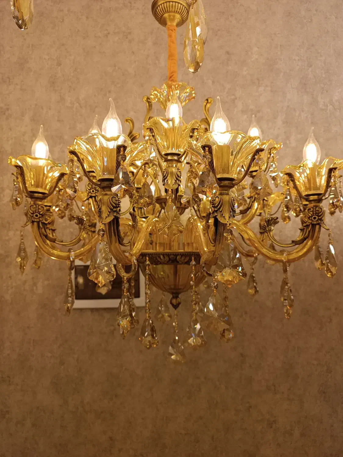 لوستر کریستالی مورانو|لوستر و چراغ آویز|باقرشهر, |دیوار