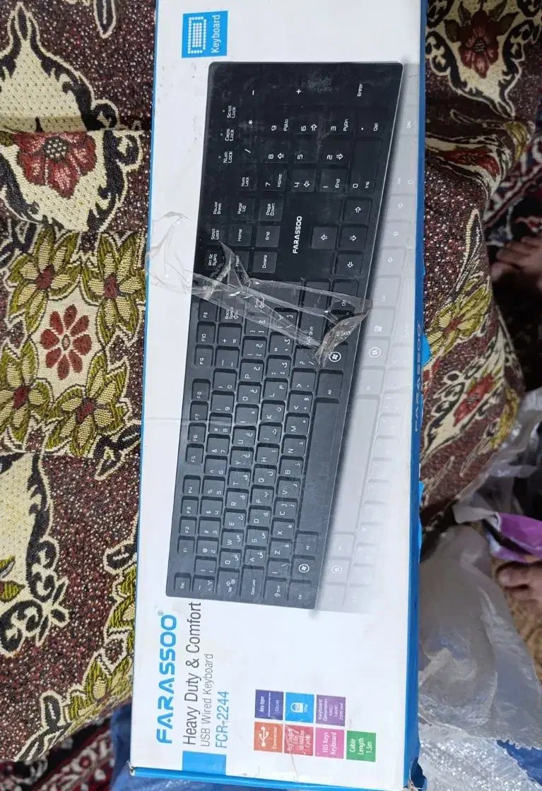 کیبورد با سیم فراسو مدل FCR2244|قطعات و لوازم جانبی رایانه|زابل, |دیوار