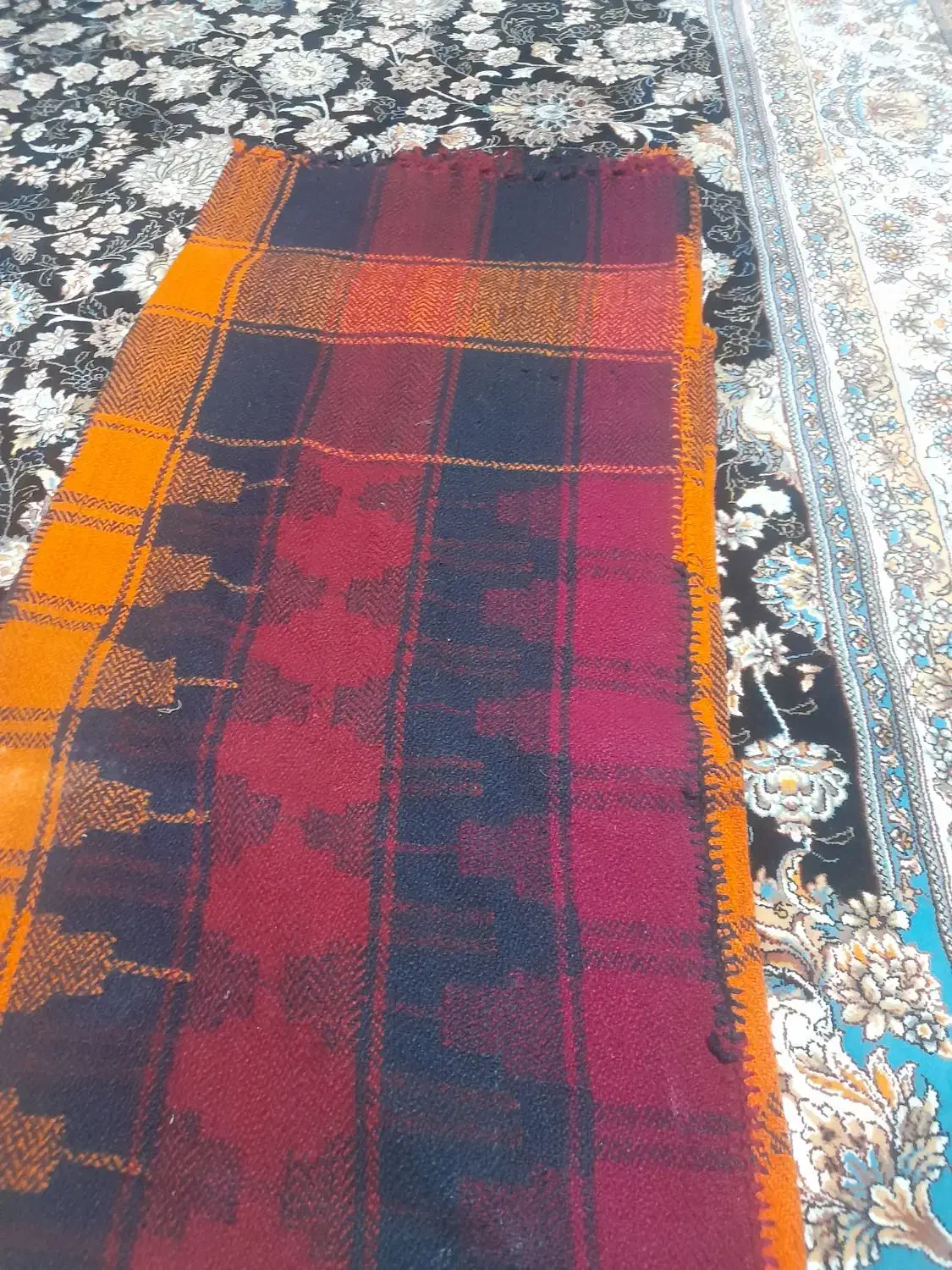 جاجیم کوردی|گلیم، جاجیم، گبه|ایلام, |دیوار