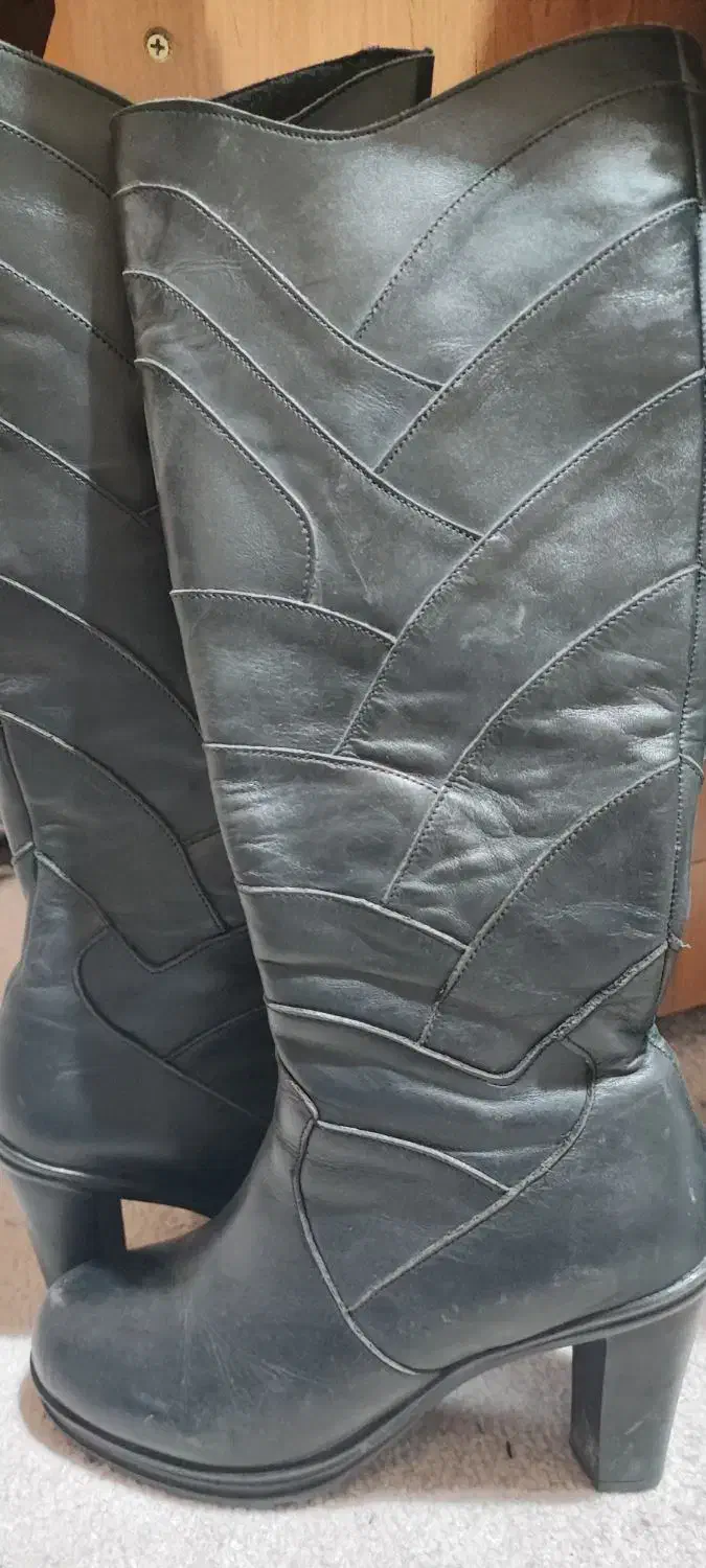 بوت چرم ساق بلند|کیف، کفش، کمربند|تهران, شهرک پاسداران|دیوار