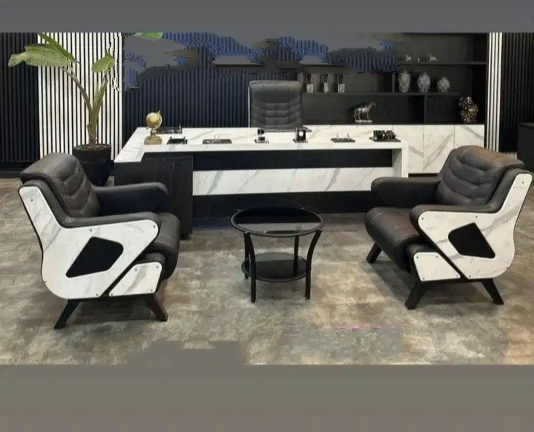 میز حرفه ای با نیم ست/میز مدیریت/میز اداری|مبلمان اداری|سنندج, |دیوار