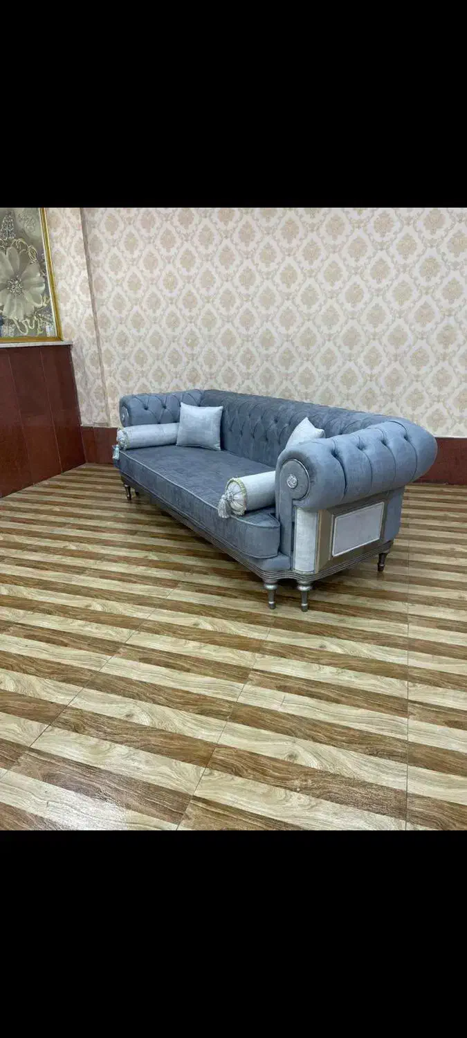 مبلمان ۱۴نفره استیل و چستر ست|مبلمان خانگی و میز عسلی|چابهار, |دیوار