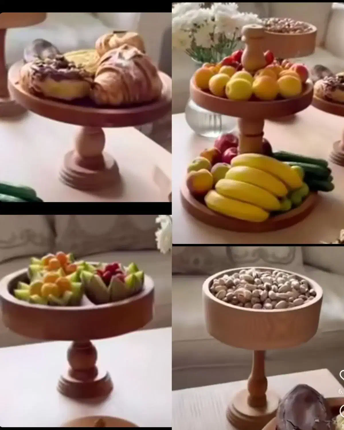 سرویس پذیرایی چوب راش|ظروف سرو و پذیرایی|خرم‌آباد, |دیوار