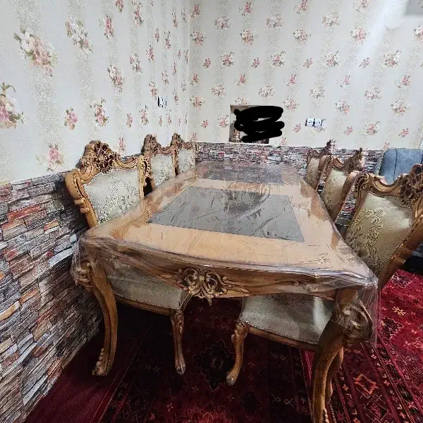 ناهار خوری ۸نفره با ۶صندلی|میز و صندلی غذاخوری|مسجد سلیمان, |دیوار