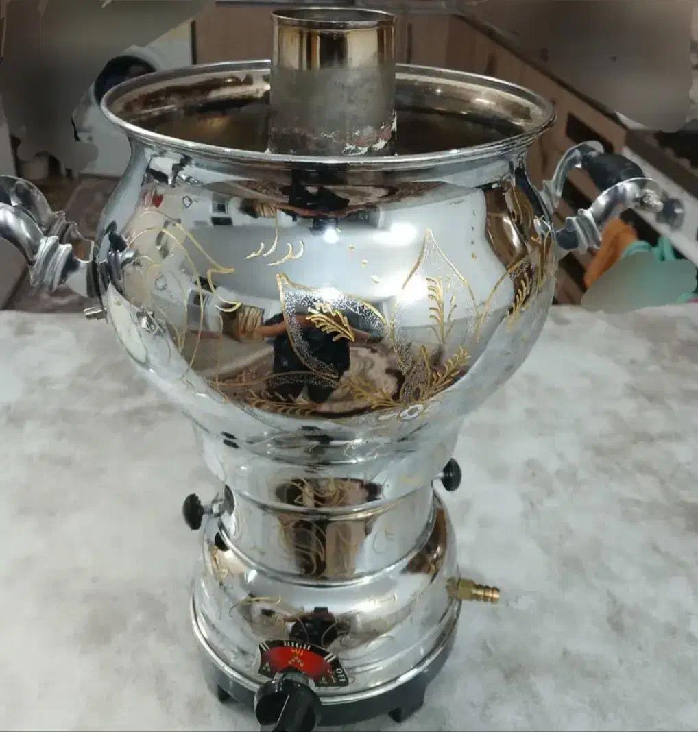 سماور|سماور، چای‌ساز، قهوه‌ساز|ابریشم, |دیوار