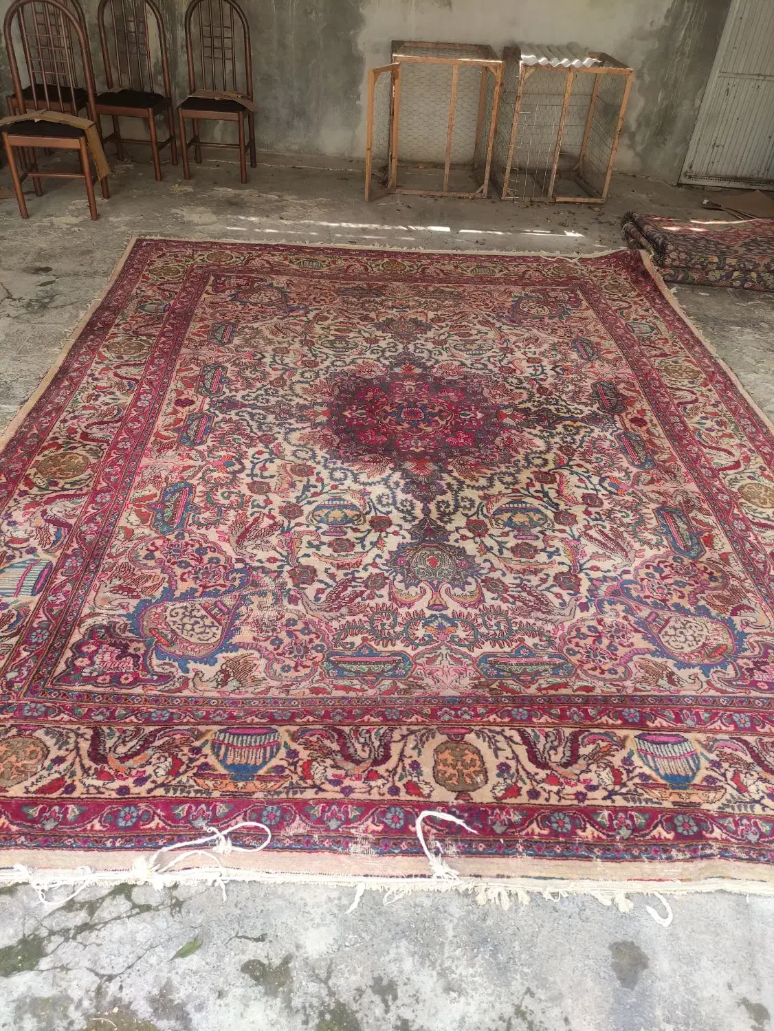 فرش دستباف کاشمر ۱۲ متری مال پنجاه سال پیش|فرش|بهشهر, |دیوار