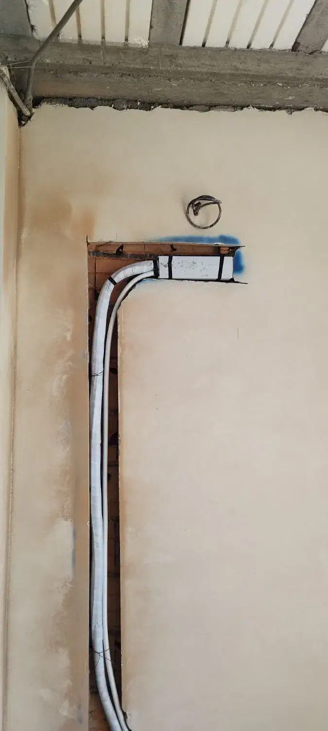 لوله کشی کولر اسپلیت تو کار و روکار|خدمات پیشه و مهارت|هچیرود, |دیوار