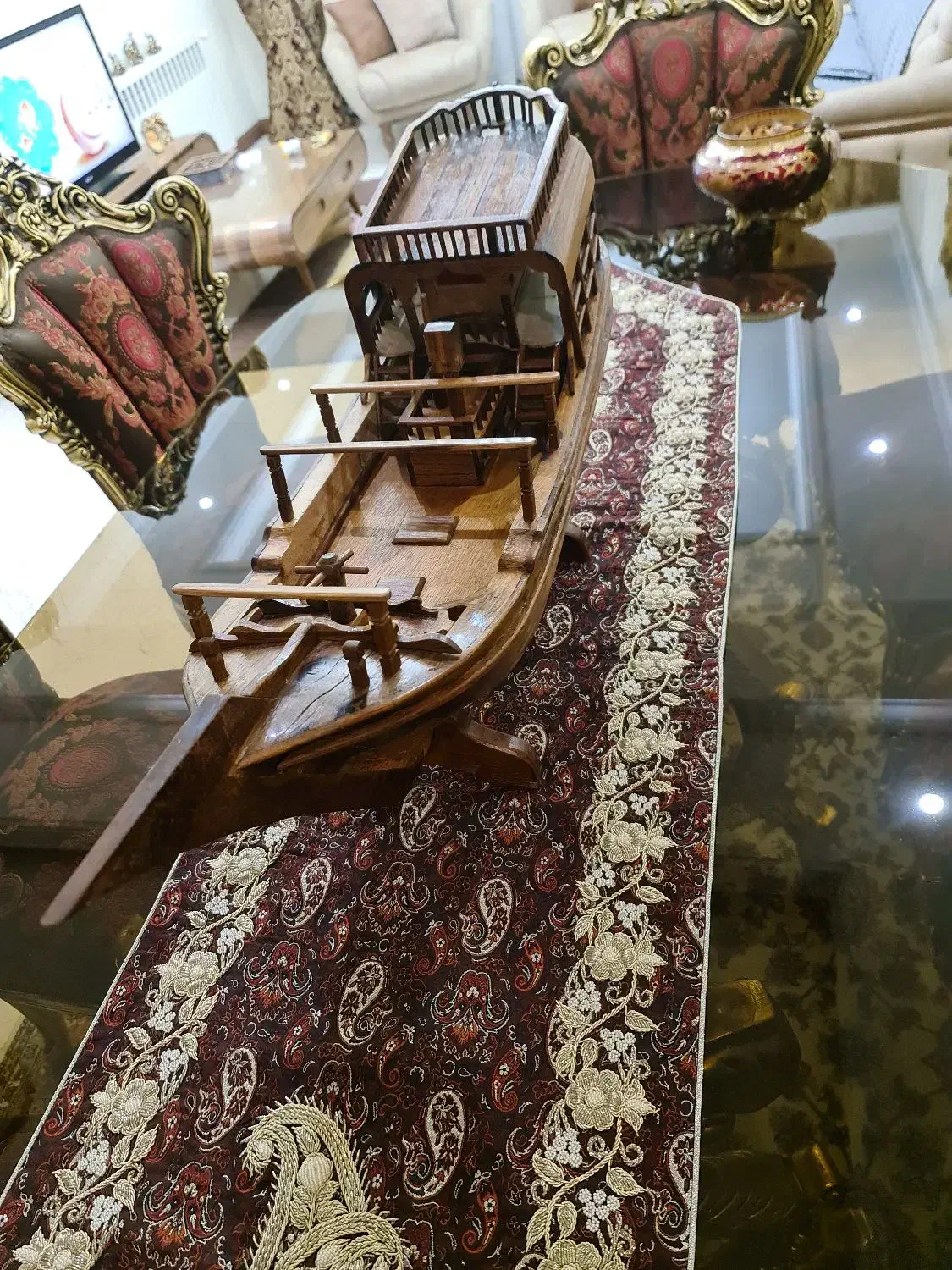 ماکت لنج فوق العاده زیبا ( چوب کار دست)|مجسمه، تندیس، ماکت|تهران, فردوس|دیوار