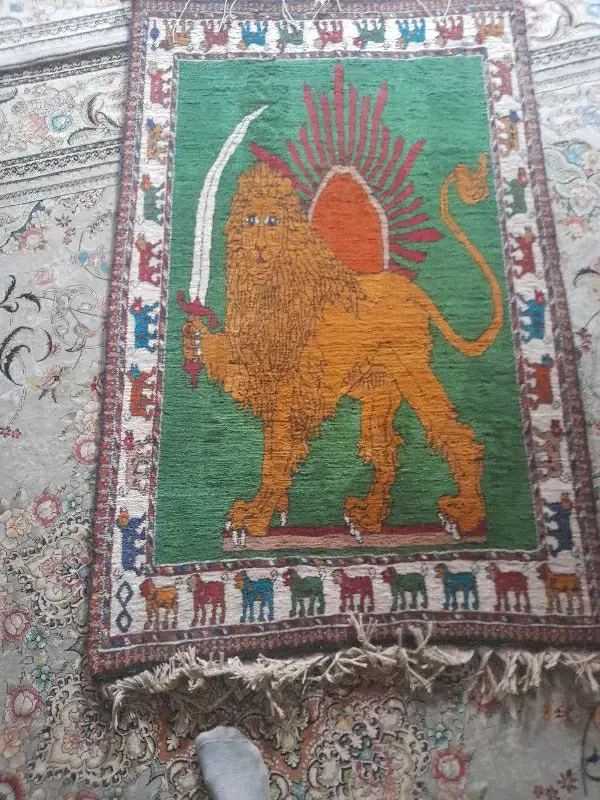 قالی دستباف پشمی نو هس|فرش|اصفهان, هفتون|دیوار