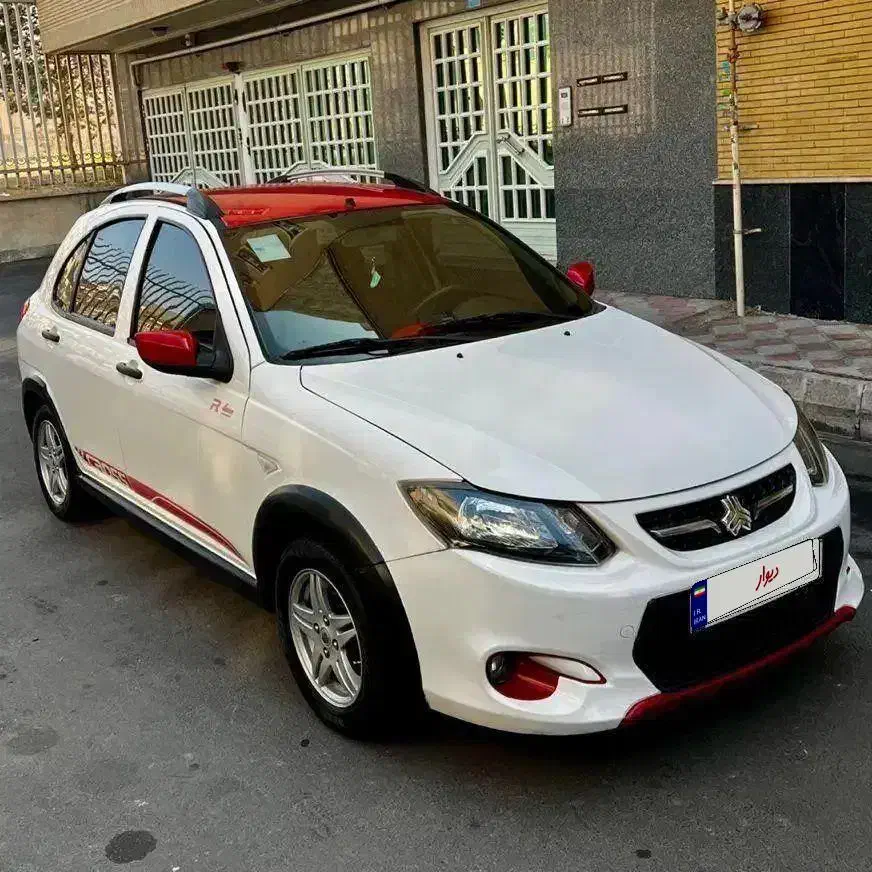 کوییک R آر سفید قرمز بدون رنگ مدل ۱۴۰۰ دریچه سیمی|خودرو سواری و وانت|تبریز, |دیوار