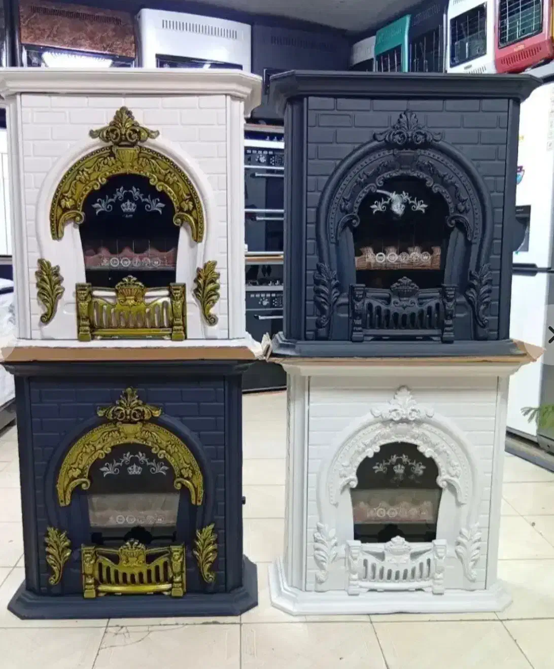 بخاری طرح شومینه ۳۶ هزار به قیمت درب کارخانه|بخاری، هیتر، شومینه|ارومیه, |دیوار