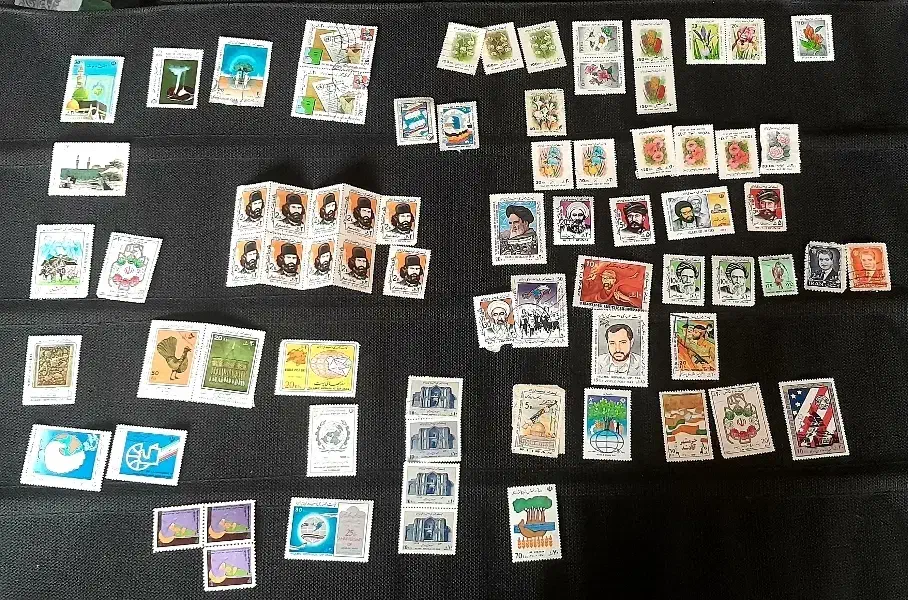 تعدادی تمبر قدیمی|کلکسیون سکه، تمبر، اسکناس|اصفهان, اصفهانک|دیوار