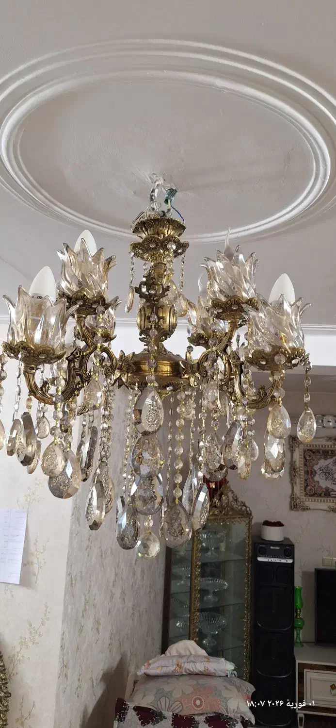 لوستر برنز|لوستر و چراغ آویز|قم, نیروگاه|دیوار