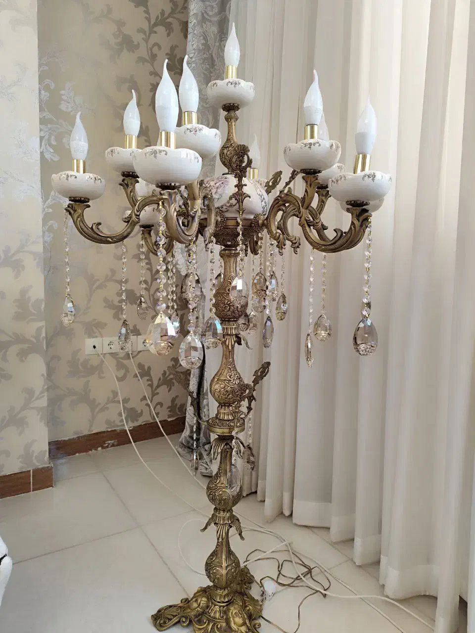 لوستر و کنارسالنی برنز شیک|لوستر و چراغ آویز|اسلام‌‌آباد غرب, |دیوار