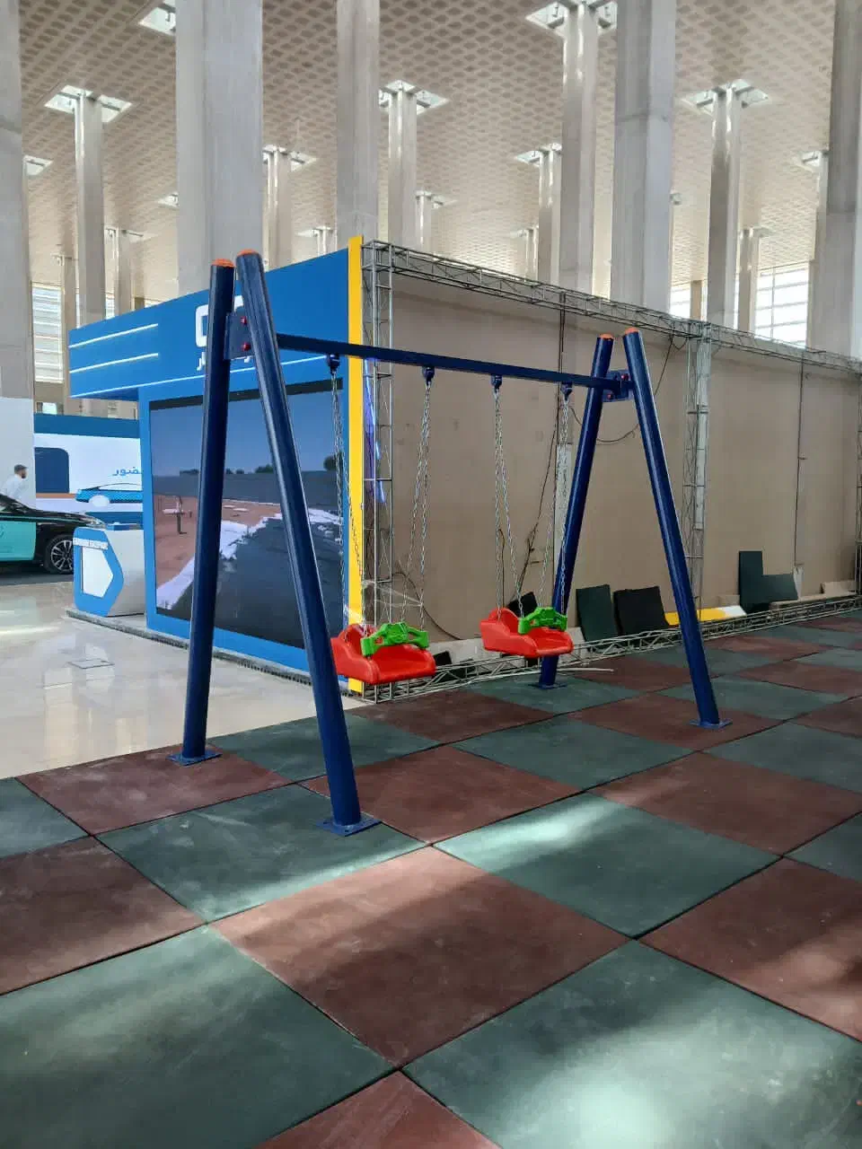 سرسره دوقلو تاب دوقلو نیمکت|اسباب‌‌بازی|شیراز, شهرک مخابرات|دیوار