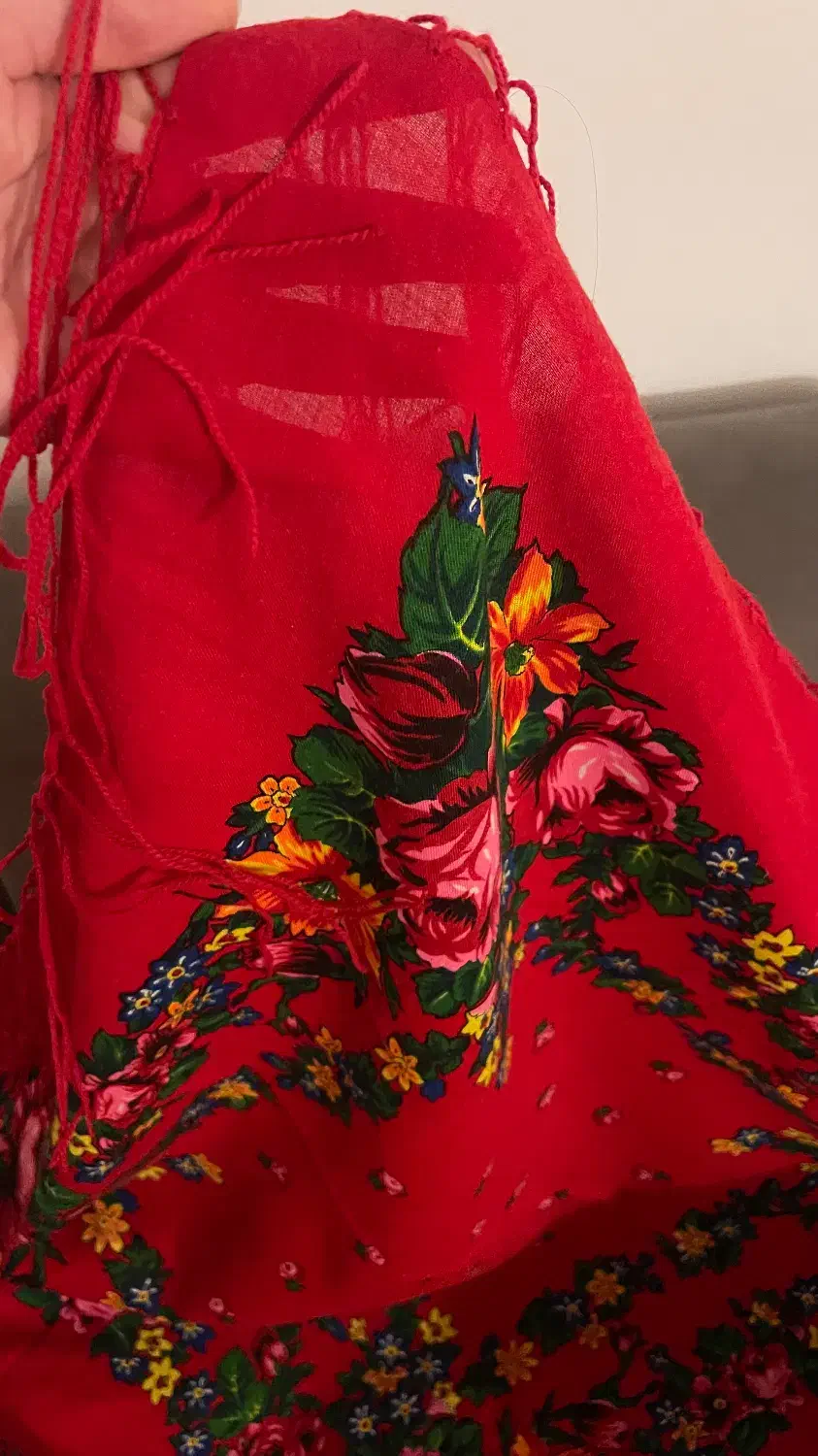 چارقد پشمی قدیمی|کلکسیون اشیاء عتیقه|گنبد کاووس, |دیوار