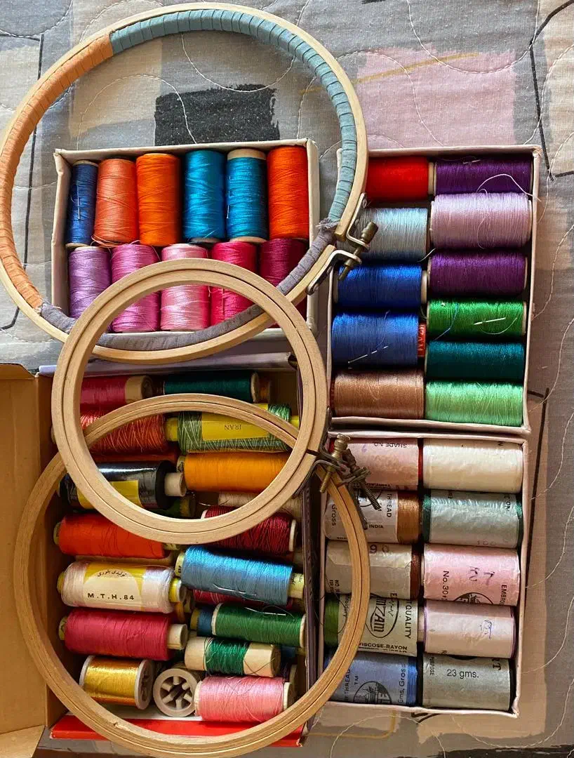 نخهای ابریشم گلدوزی هندی|لوازم خیاطی و بافتنی|شیراز, معالیآباد|دیوار