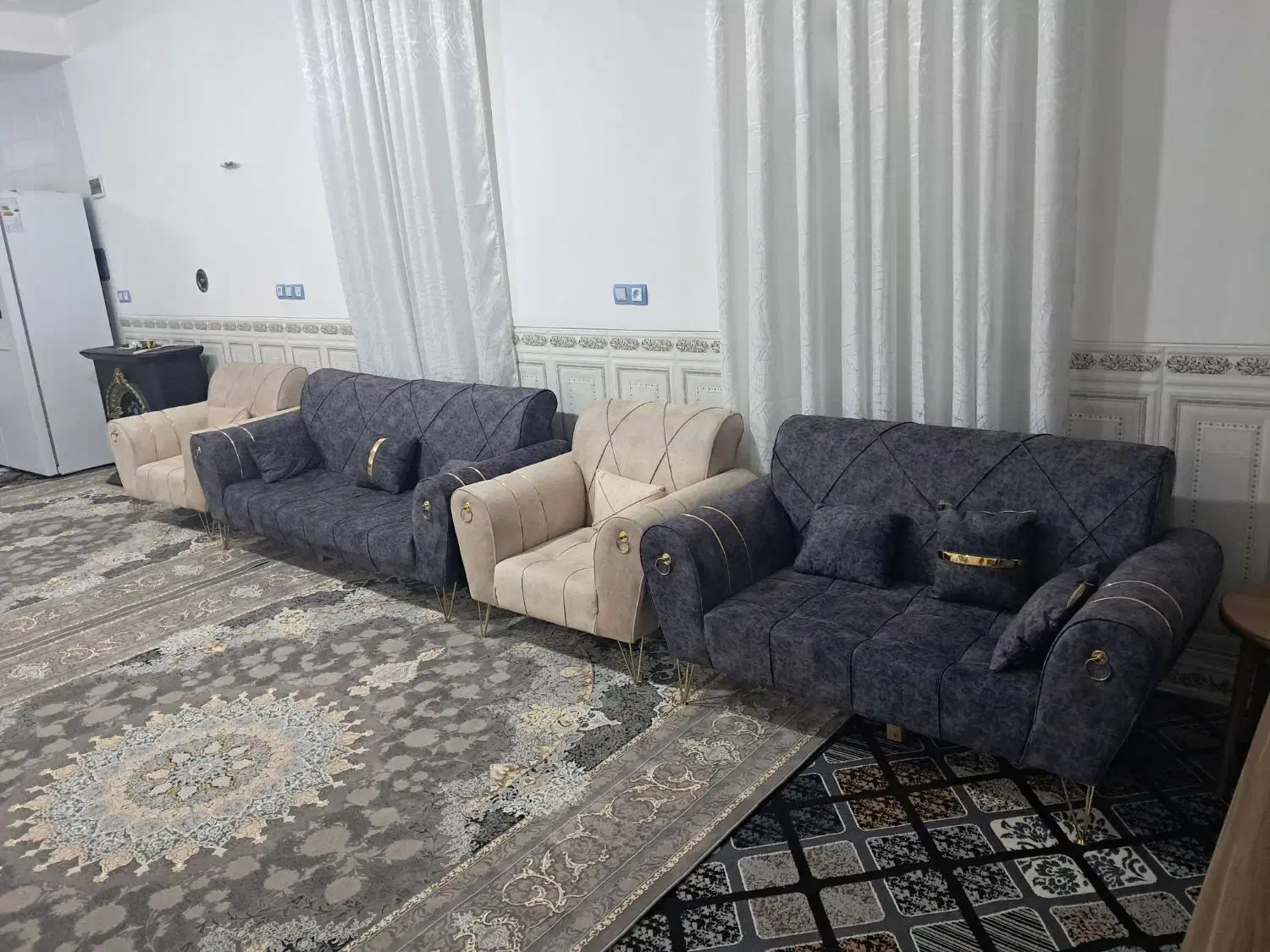 مبل اسکارلت|مبلمان خانگی و میز عسلی|ششده و قره بلاغ, |دیوار