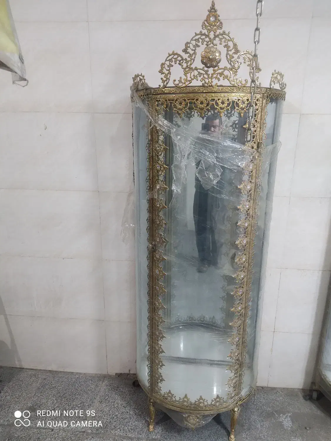 بوفه وساعت ایستاده برنزی نو نو|بوفه، ویترین، کنسول|همدان, |دیوار