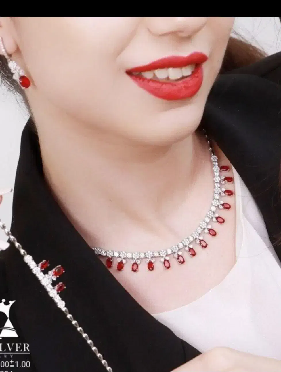 نیم ست نقره|جواهرات|گرگان, |دیوار