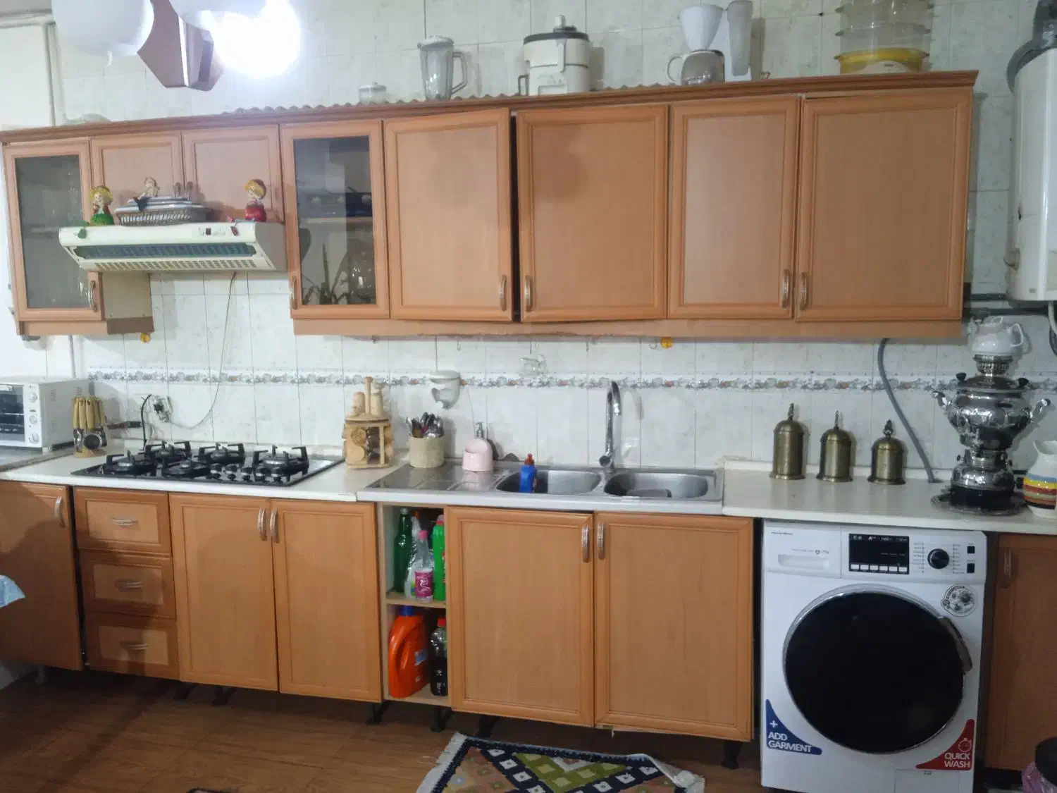 کابینت ام دی آف ‌۴  متر مربع|آب‌چکان و نظم‌دهنده ظروف|شهریار, کردزار|دیوار