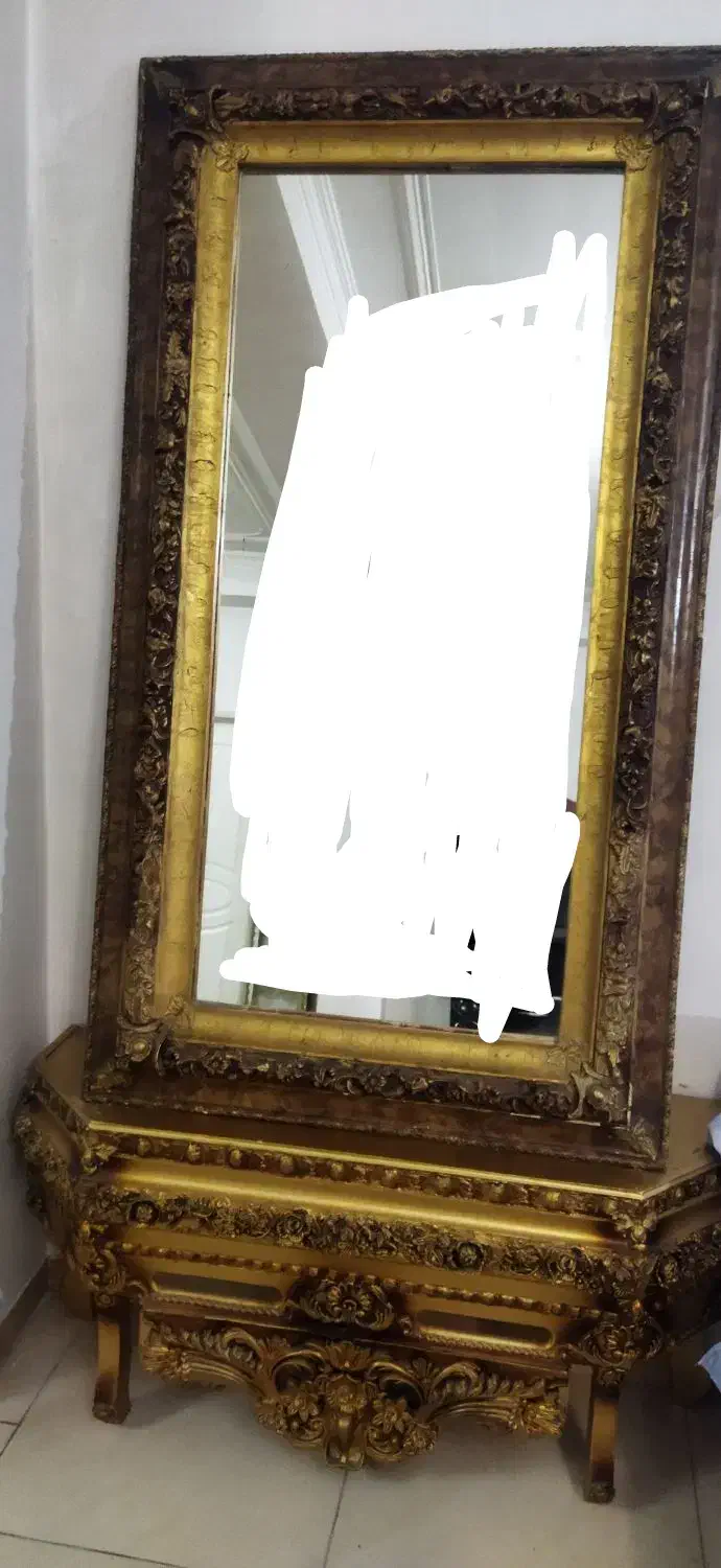 آیینه کنسول|بوفه، ویترین، کنسول|تبریز, |دیوار