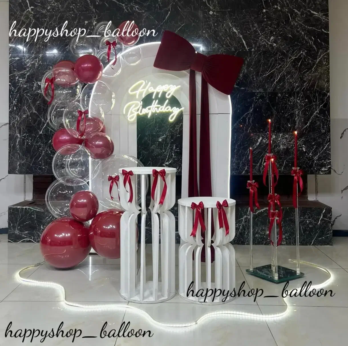 دکور یلدا بادکنک آرایی مراسم تولد|خدمات پذیرایی، مراسم|اصفهان, ارغوانیه|دیوار