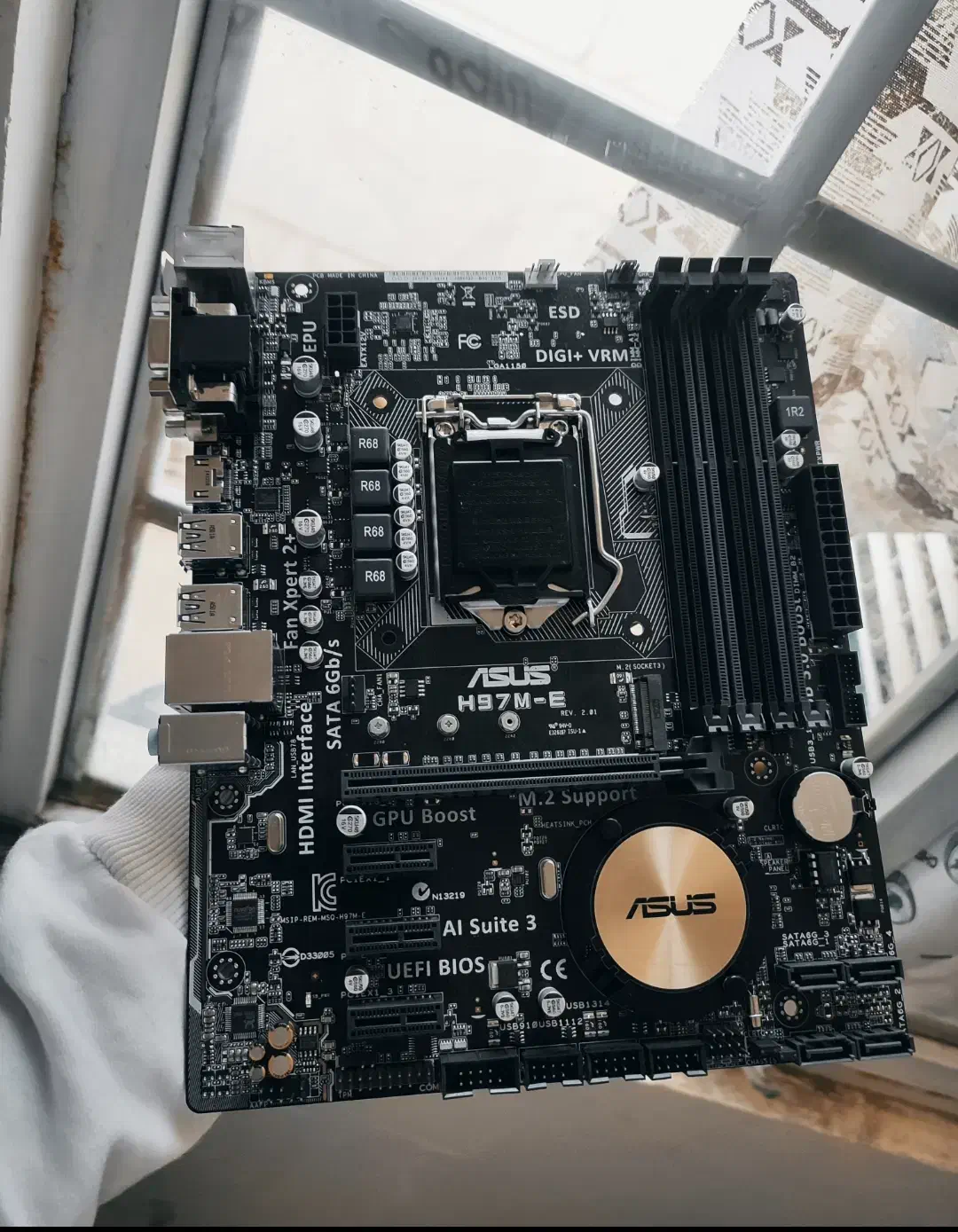 مادربرد حرفه ای Asus H97 ساپورت M.2 نو|قطعات و لوازم جانبی رایانه|مشهد, ایثارگران|دیوار