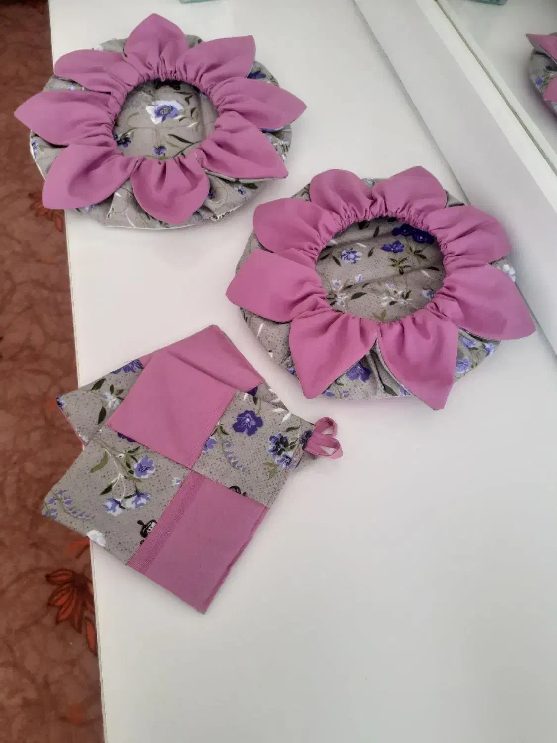 دوخت سرویس کامل آشپزخانه عروس|سفره، حوله، دستمال آشپزخانه|گلپایگان, |دیوار