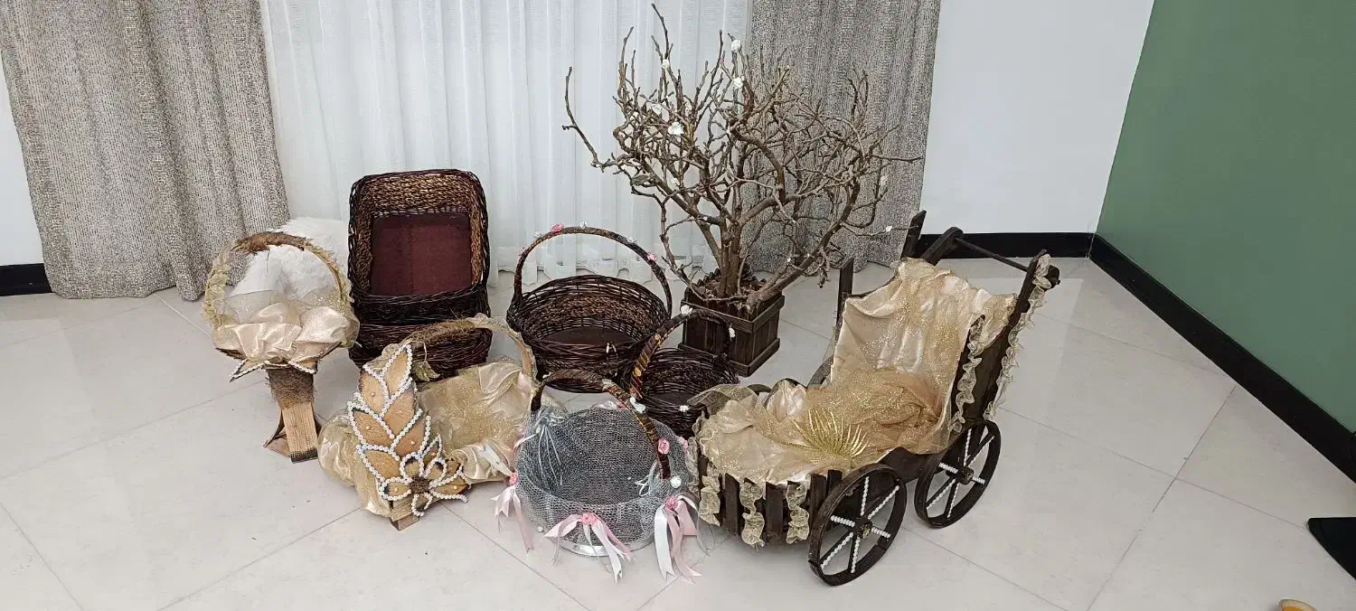 سبد حصیری و سبد مناسب شب یلدا و درختچه ی هفت سین|صنایع دستی و سایر لوازم تزئینی|فردیس, شهرک شهید حسینی|دیوار