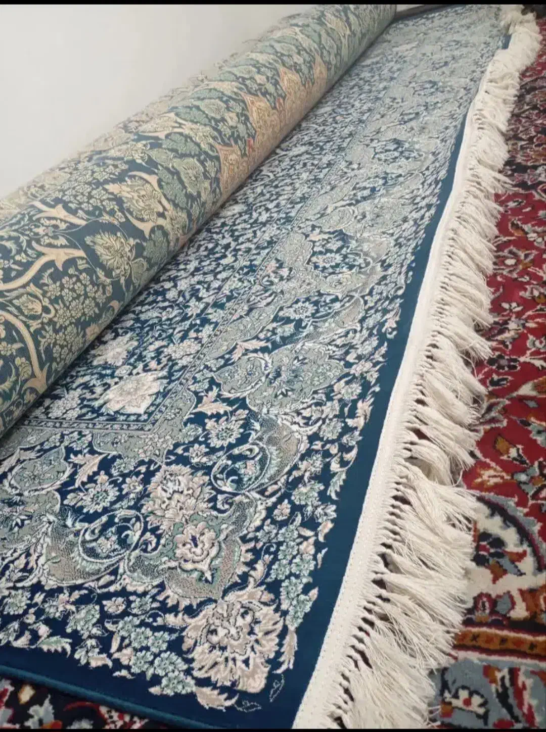 دو تخته فرش ۱۵ متری جفت|فرش|قم, شاه ابراهیم|دیوار