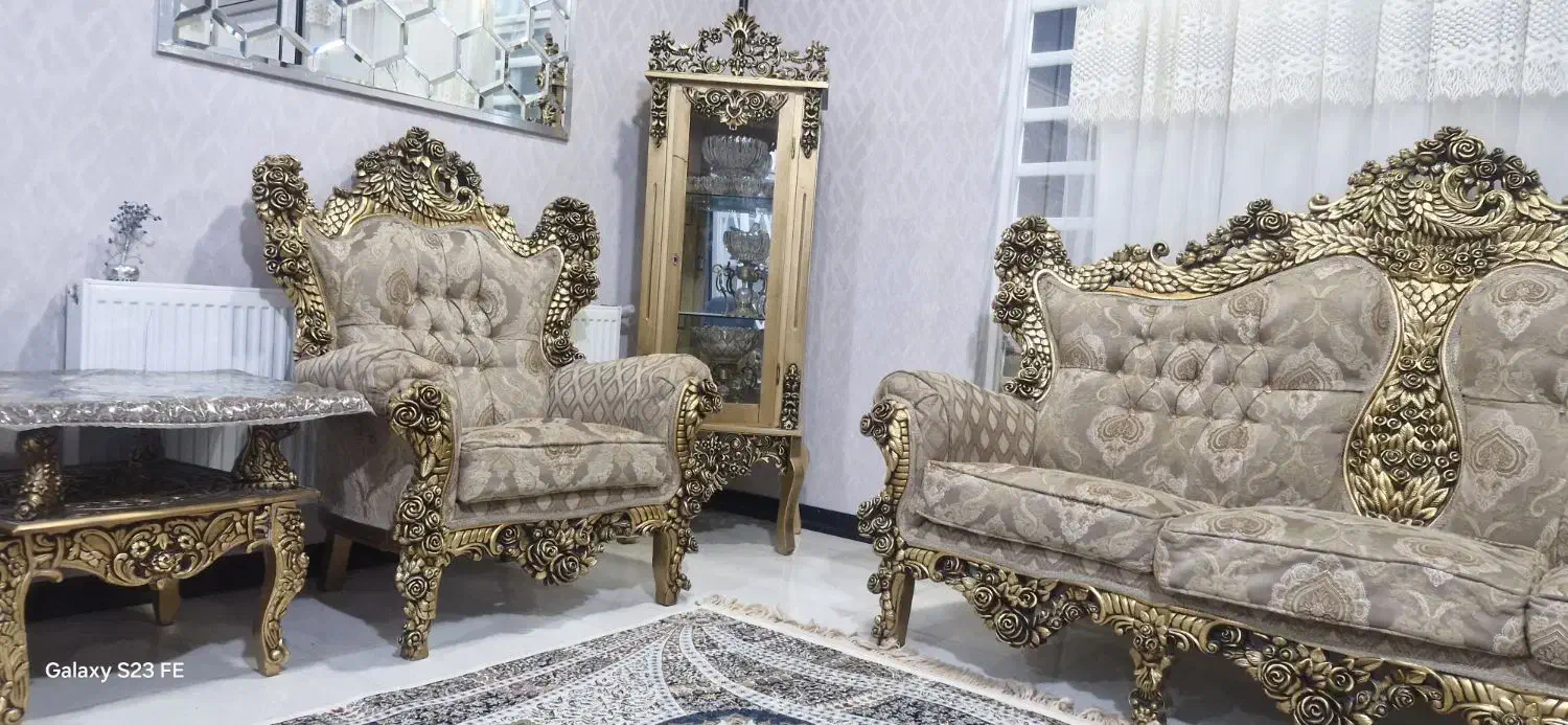 مبل سلطنتی|مبلمان خانگی و میز عسلی|سیرجان, |دیوار