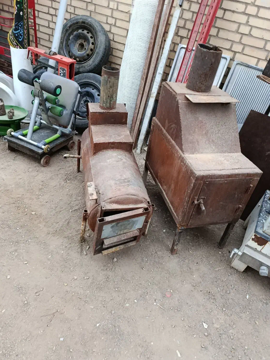 بخاری چوبی نفتی|بخاری، هیتر، شومینه|دلیجان, |دیوار