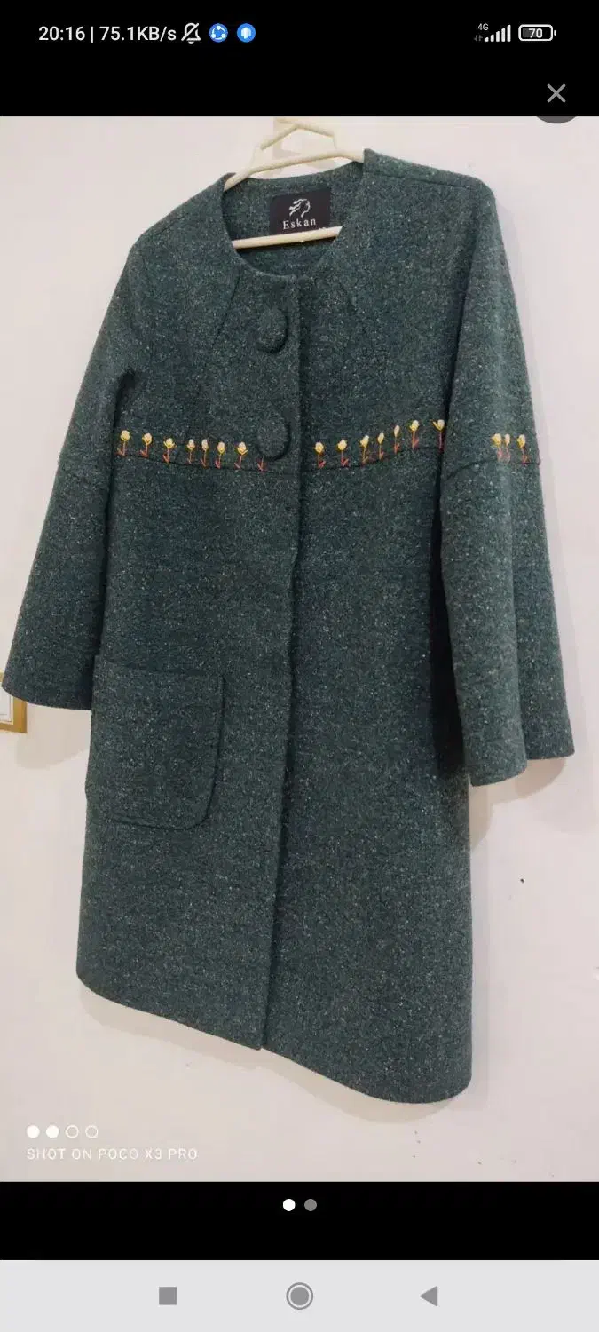 پالتو سایز ۴۲ نو|لباس|آبدانان, |دیوار