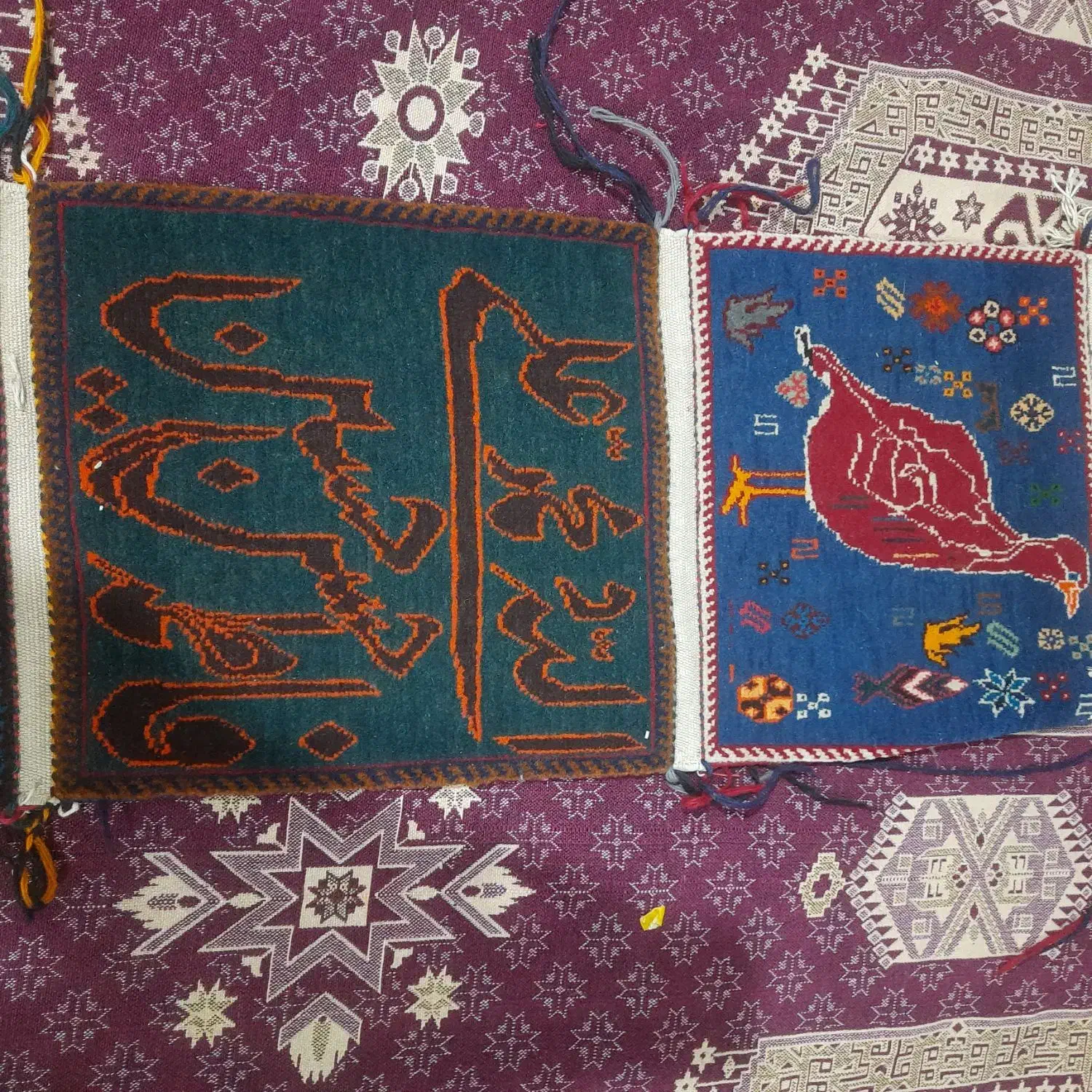 تعدادی تابلو فرش دست بافت|تابلو فرش|شیراز, مسلم|دیوار