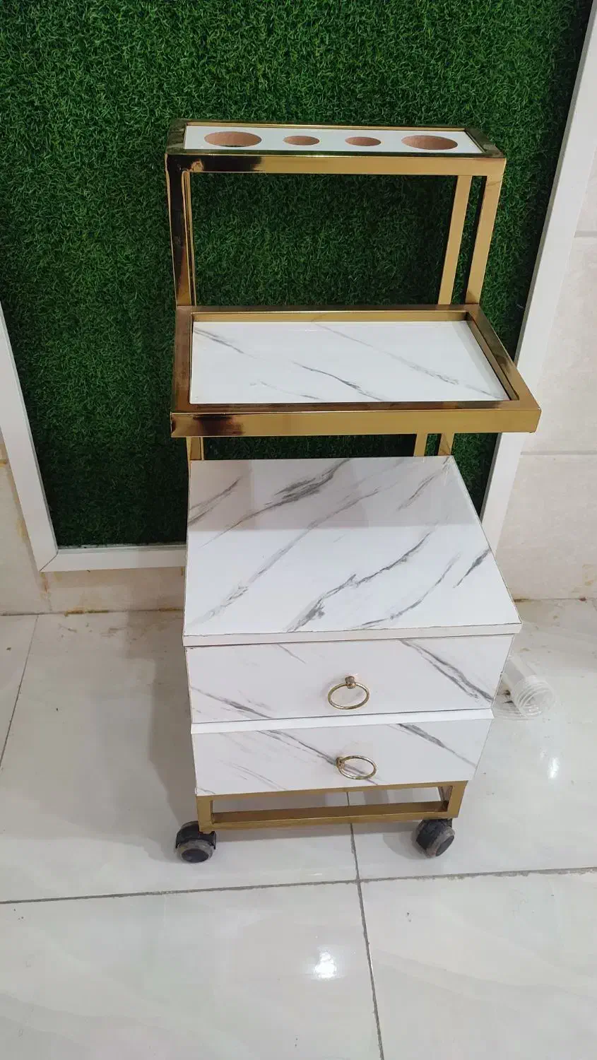 دو تا ترولی جا سشوار و ترولی دو طبقه|بوفه، ویترین، کنسول|رامهرمز, |دیوار