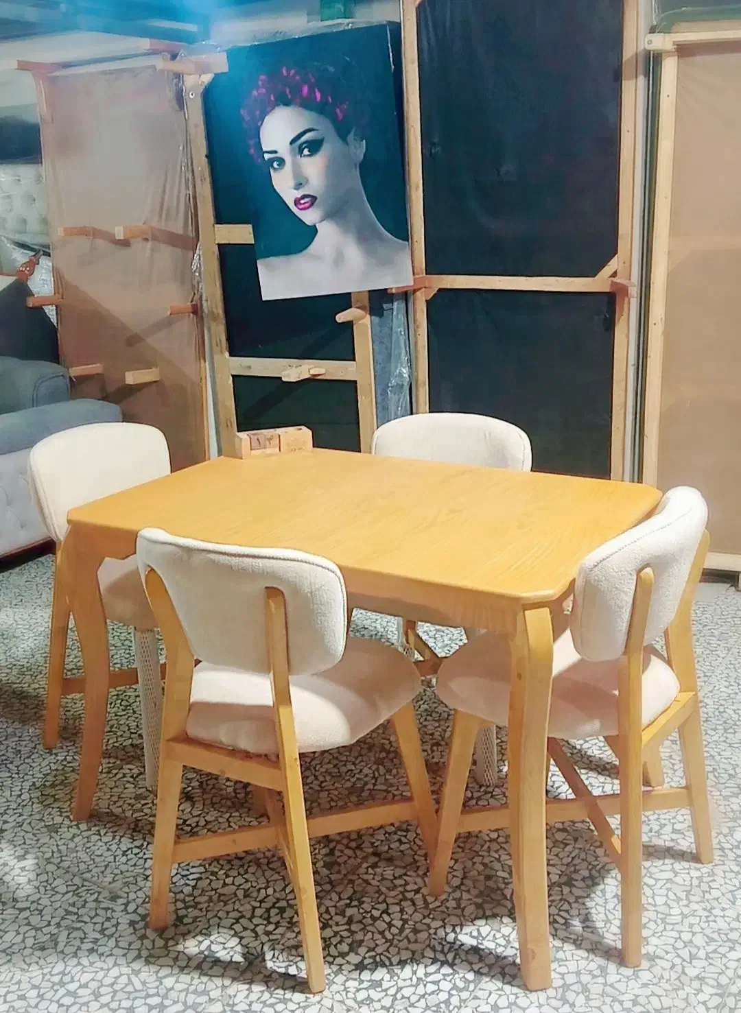 میزناهارخوری مینیمال،مینی مال تدی،میزصفحه روکش چوب|میز و صندلی غذاخوری|خمینیشهر, |دیوار