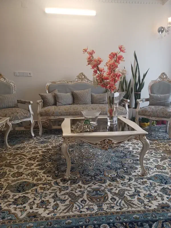 مبل استیل ۸نفره در حد نو|مبلمان خانگی و میز عسلی|مشهد, امام رضا (ع)|دیوار