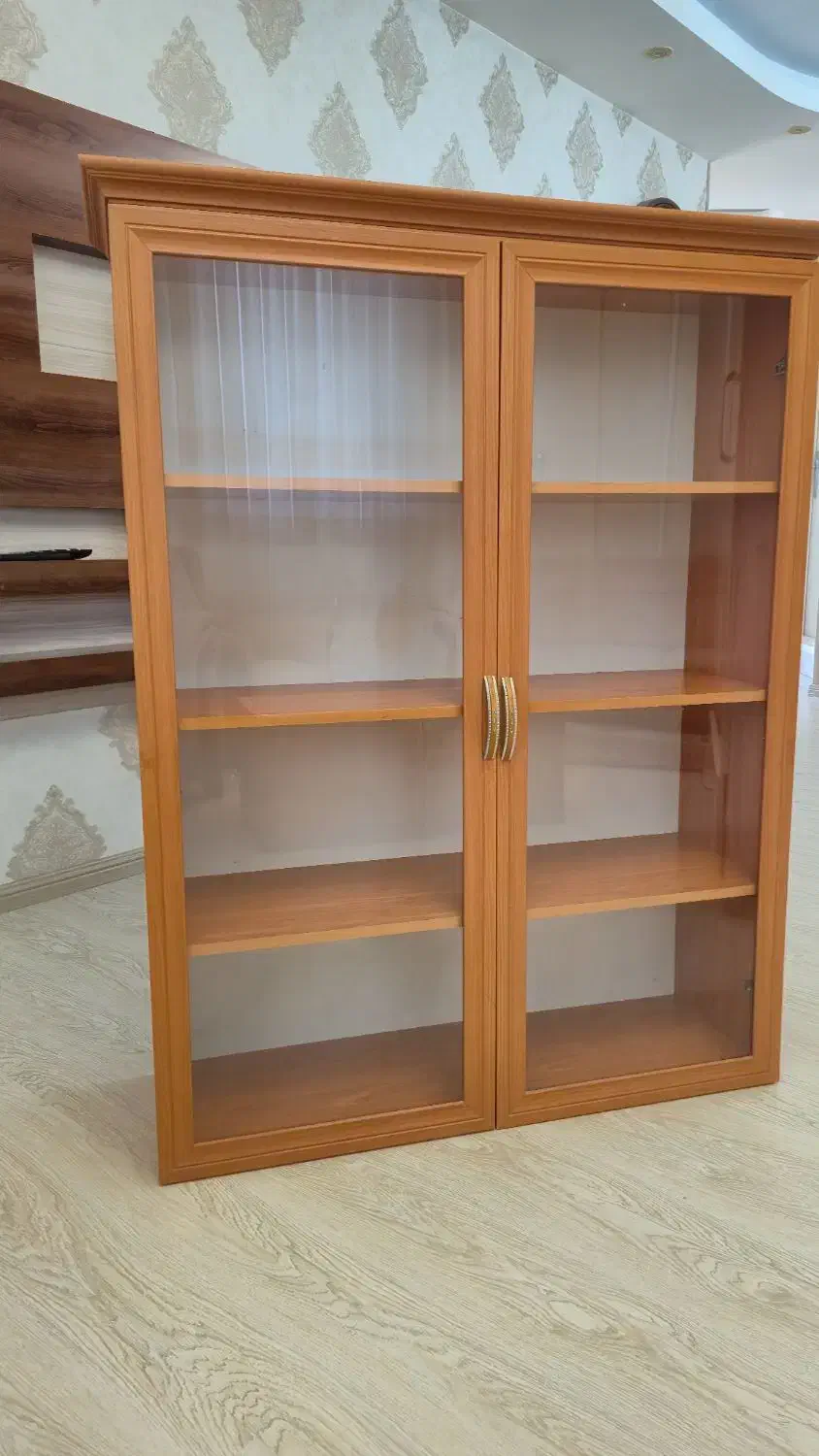 کتابخونه شیشه دار|کتابخانه، شلف، قفسههای دیواری|اردبیل, |دیوار