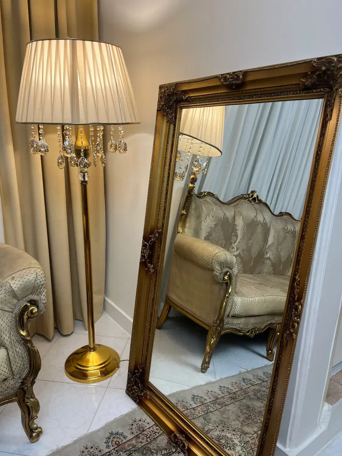 آینه قدی طلایی|آینه|تهران, تهرانسر شرقی|دیوار