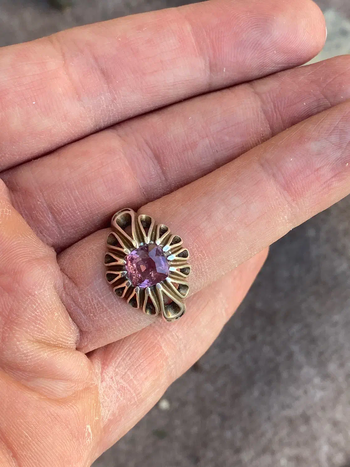 نگین اسپینل صورتی برمه رکاب اشکی|جواهرات|تهران, سید خندان (جلفا)|دیوار