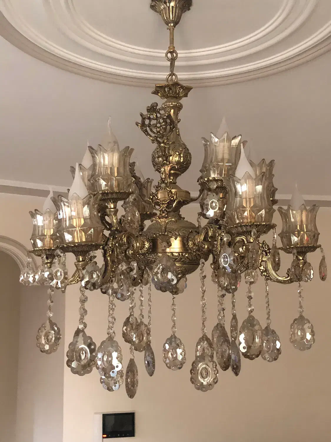 لوستر  6 شاخه برنج|لوستر و چراغ آویز|تهران, دکتر هوشیار|دیوار