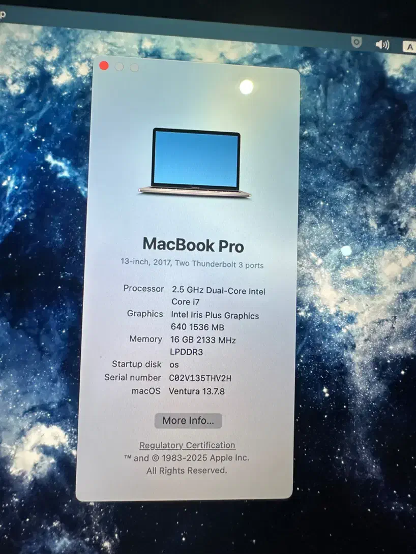 macbook pro2017 i7|رایانه همراه|ایلام, |دیوار