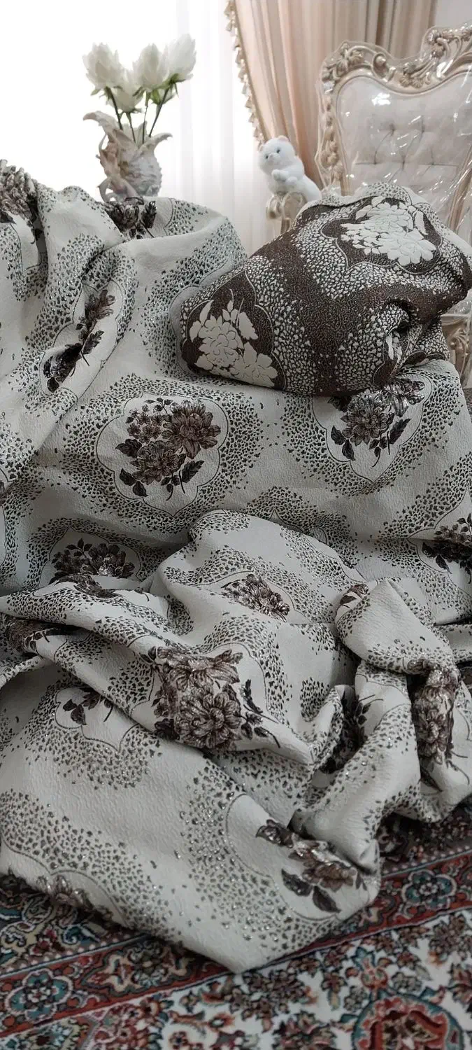 یالان مخملی وتوری|پرده، رانر، رومیزی|تهران, تهرانسر شمالی|دیوار