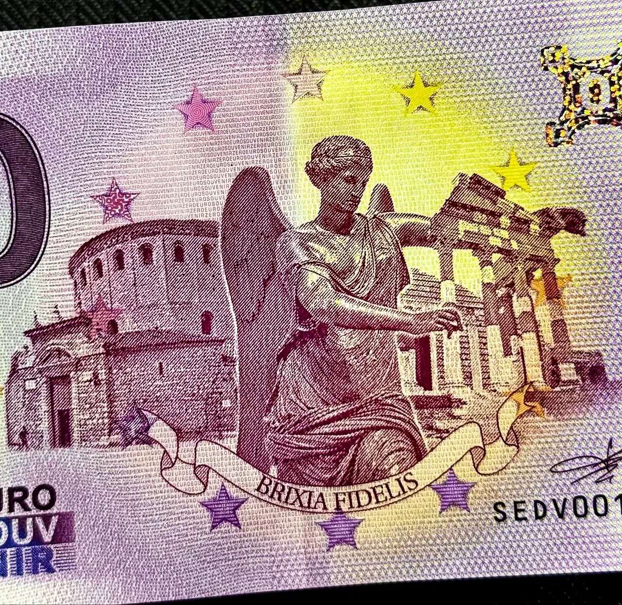 اسکناس صفریورو برشیا ایتالیا|کلکسیون سکه، تمبر، اسکناس|رشت, گلسار|دیوار