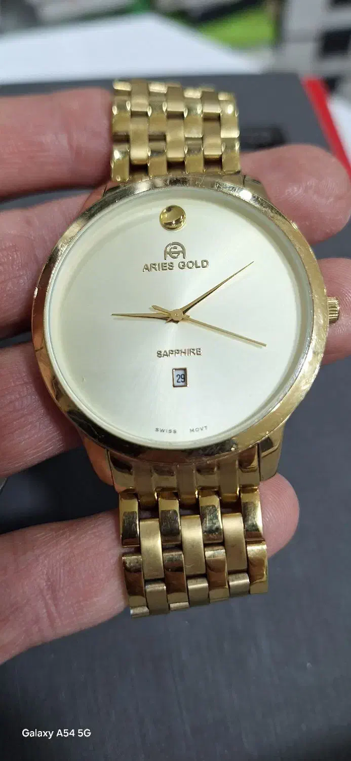 ساعت مچی طلایی آریس گلد|ساعت|اردکان, |دیوار