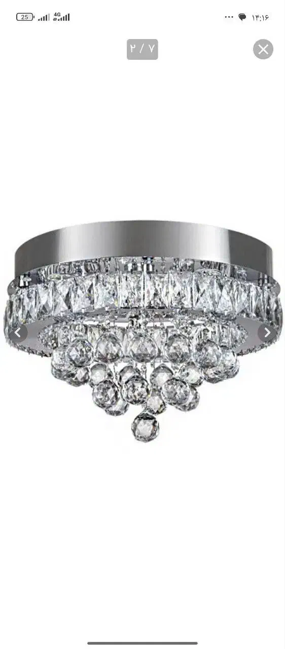 لوستر سقفی ریموت دار عرض ۴۰ نور قابل تنظیم|لوستر و چراغ آویز|اندیشه, شهرک مریم|دیوار